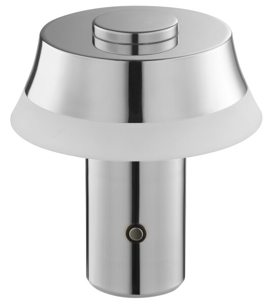 Brilliant - Lampă de masă LED tactilă, dimabilă și reîncărcabilă KINICH LED/2,5W/5V 2700K crom lucios