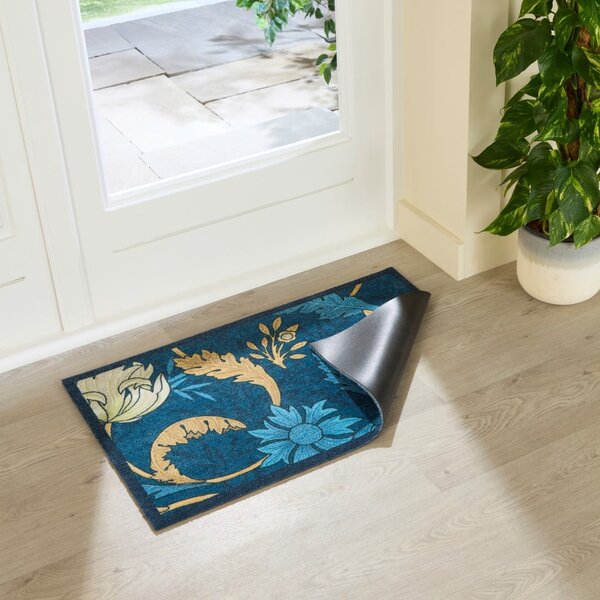 Covoraș de intrare 50x80 cm William Morris Blue – Artsy Doormats