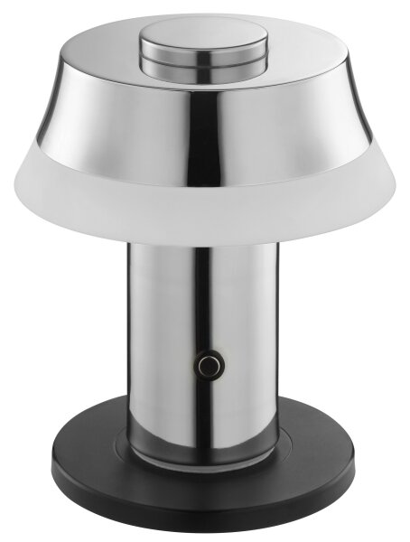 Brilliant - Lampă de masă LED tactilă, dimabilă și reîncărcabilă KINICH LED/2,5W/5V 2700K crom lucios