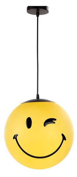 ONLI - lustră pentru copii SMILEY, pe cablu, 1xE27/15W/230V, galbenă