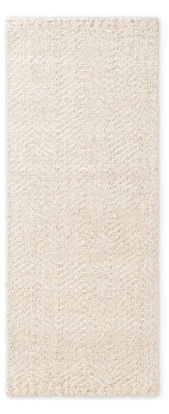 Covor tip traversă crem-fildeș țesut manual din amestesc de lână 80x200 cm Majoli – Elle Decoration