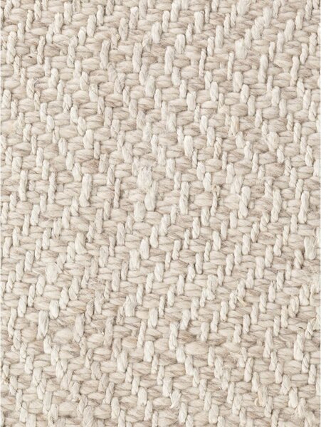 Covor tip traversă crem-fildeș țesut manual din amestesc de lână 80x200 cm Majoli – Elle Decoration