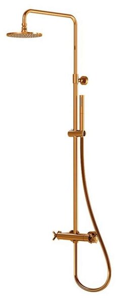 Steinberg 250 - Set de duș cu termostat, diametru 200 mm, aur roz 250 2721 RG