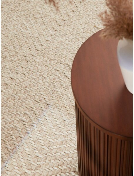 Covor crem-fildeș țesut manual din amestesc de lână 80x150 cm Majoli – Elle Decoration