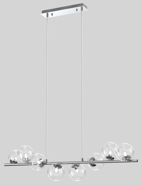 ONLI - Lustră suspendată cu cablu KIMBERLY 8xG9/6W/230V crom lucios