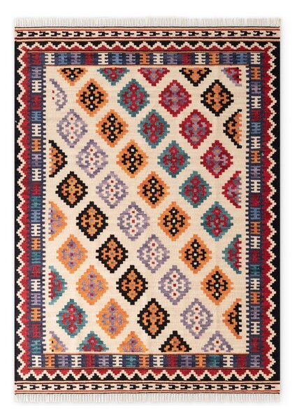 Covor roșu reversibil, țesut manual din lână 120x170 cm Kamal Kian – Nouristan