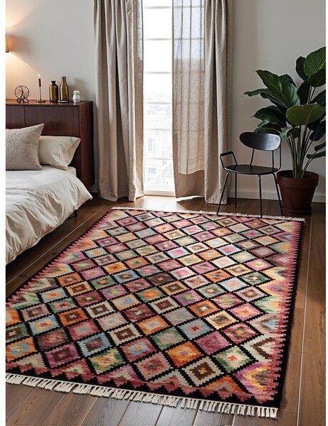 Covor reversibil, țesut manual din lână 120x170 cm Kamal Zara – Nouristan