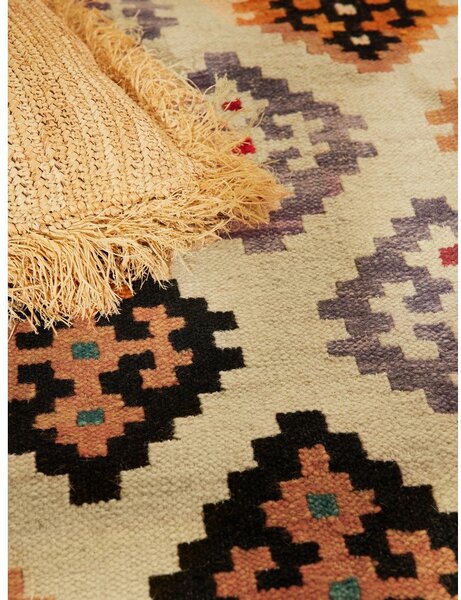 Covor roșu reversibil, țesut manual din lână 120x170 cm Kamal Kian – Nouristan