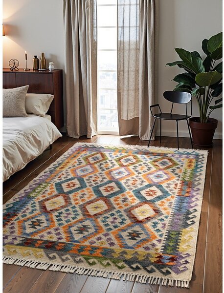 Covor reversibil, țesut manual din lână 120x170 cm Kamal Oasis – Nouristan