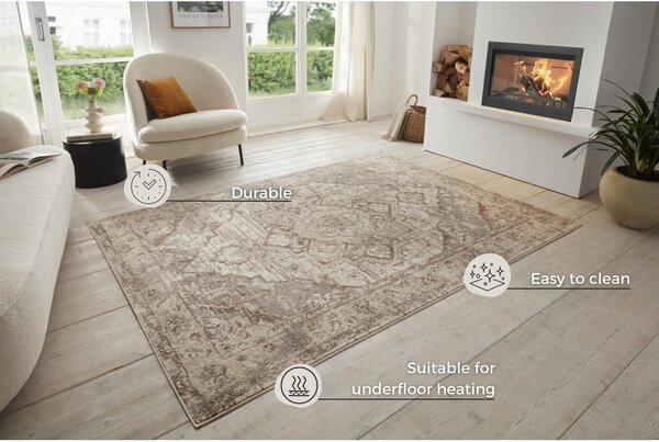 Covor gri/bej 160x235 cm Terrain Designer Sand – Hanse Home