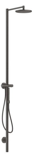 Axor Starck - Set de duș cu termostat, diametru 24 mm, 1 jet, crom negru periat 12672340