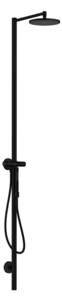 Axor Starck - Set de duș cu baterie, diametru 24 mm, 1 jet, negru mat 12670670