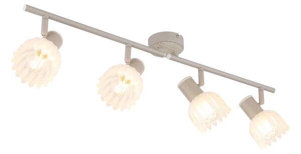Globo 54317-4 - Plafonieră cu spoturi PLANTA 4xE14/40W/230V