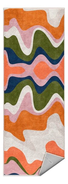 Covor tip traversă portocaliu lavabil 60x230 cm Squiggly Orange – Mila Home