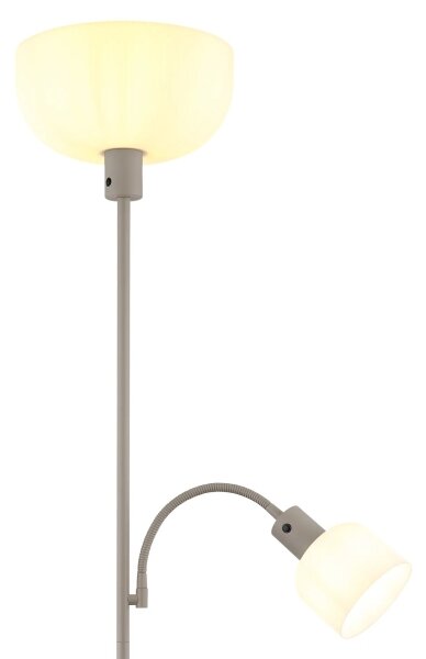 Lampă de podea HINTON Globo 59947S 1xE27/40W/230V + 1xE14/25W
