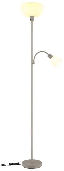 Lampă de podea HINTON Globo 59947S 1xE27/40W/230V + 1xE14/25W