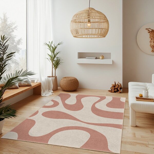 Covor tip traversă roz lavabil 60x230 cm Strawberry Latte – Mila Home
