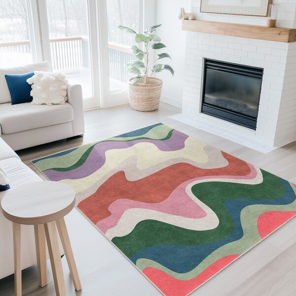 Covor tip traversă lavabil 60x230 cm Squiggly Breeze – Mila Home