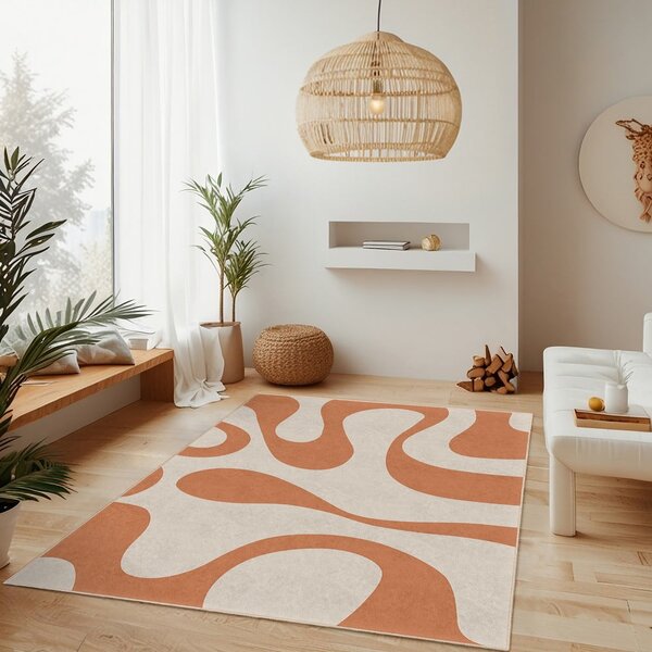 Covor portocaliu lavabil 160x230 cm Caramel Latte – Mila Home