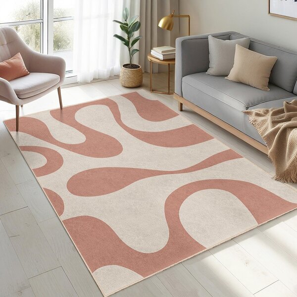 Covor tip traversă roz lavabil 60x230 cm Strawberry Latte – Mila Home