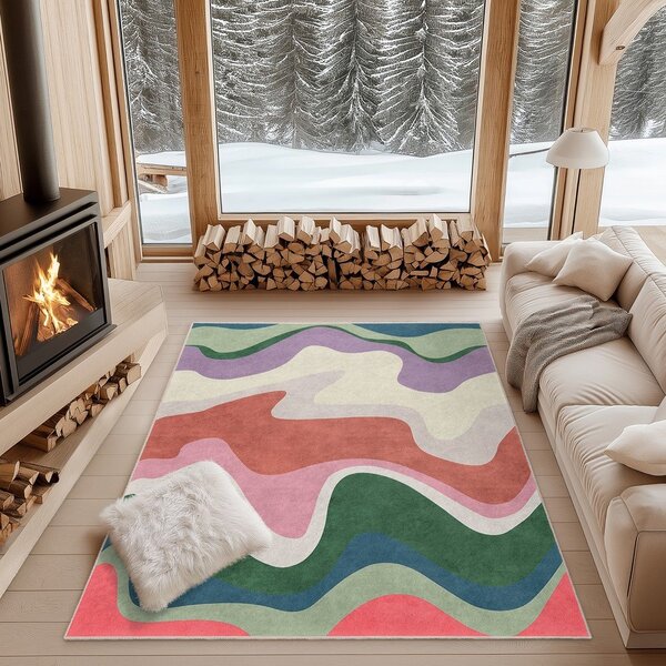 Covor tip traversă lavabil 60x230 cm Squiggly Breeze – Mila Home