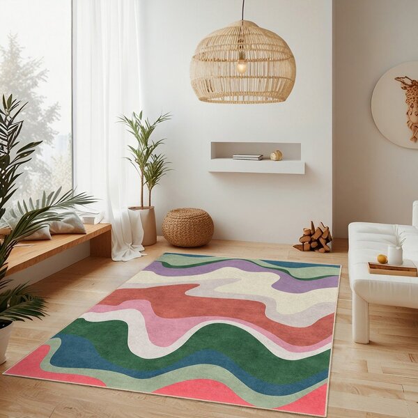Covor tip traversă lavabil 60x230 cm Squiggly Breeze – Mila Home