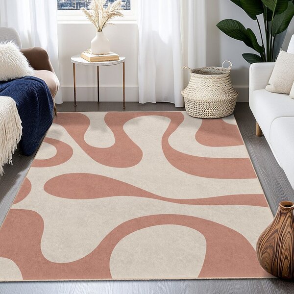 Covor tip traversă roz lavabil 60x230 cm Strawberry Latte – Mila Home