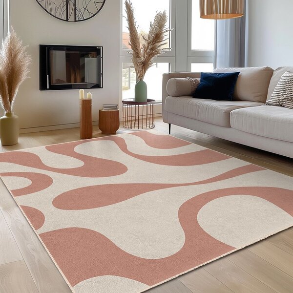Covor tip traversă roz lavabil 60x230 cm Strawberry Latte – Mila Home