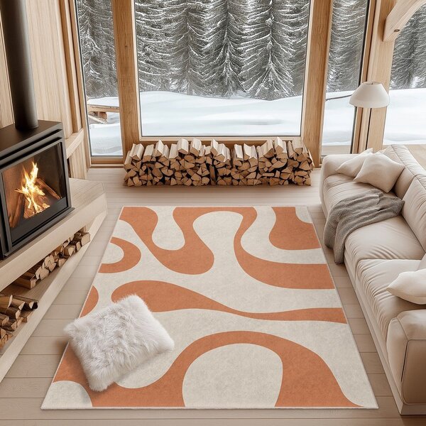 Covor portocaliu lavabil 160x230 cm Caramel Latte – Mila Home