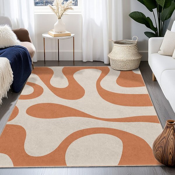Covor portocaliu lavabil 160x230 cm Caramel Latte – Mila Home