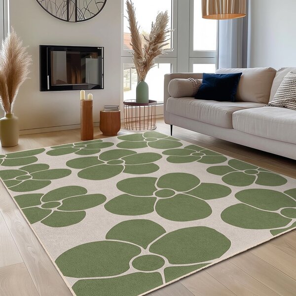 Covor tip traversă verde lavabil 60x230 cm Green Meadow – Mila Home