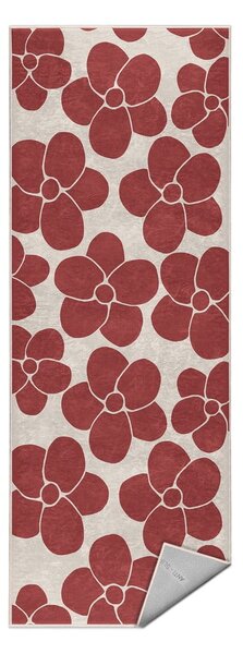 Covor tip traversă roșu lavabil 60x230 cm Red Meadow – Mila Home