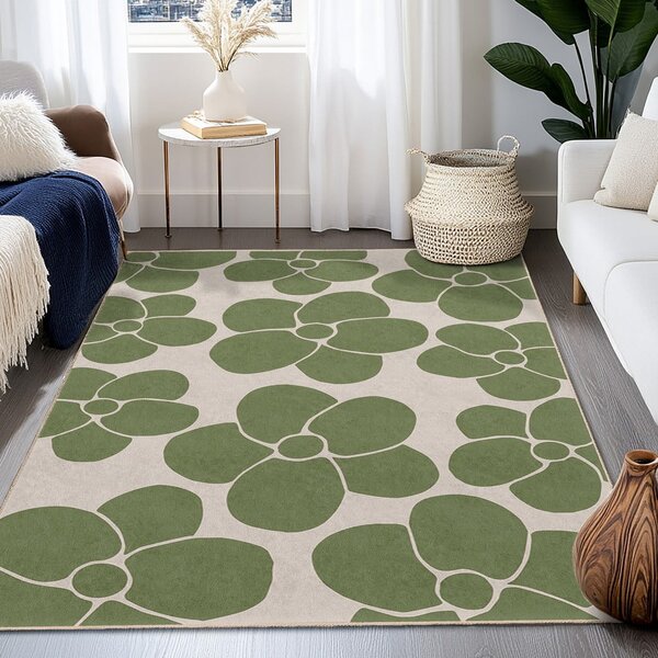 Covor tip traversă verde lavabil 60x230 cm Green Meadow – Mila Home