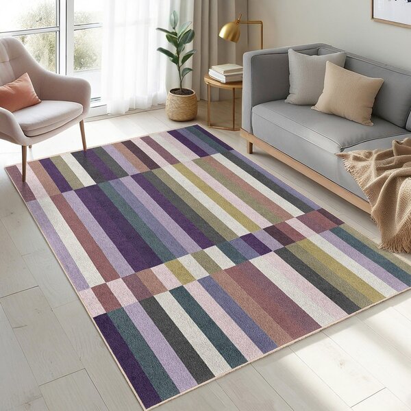 Covor mov lavabil 160x230 cm Purple Rain – Mila Home