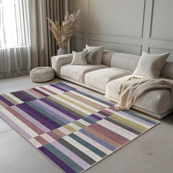 Covor mov lavabil 160x230 cm Purple Rain – Mila Home