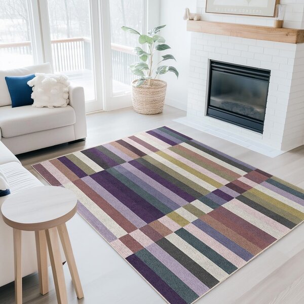 Covor mov lavabil 160x230 cm Purple Rain – Mila Home
