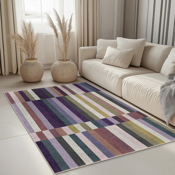 Covor mov lavabil 160x230 cm Purple Rain – Mila Home