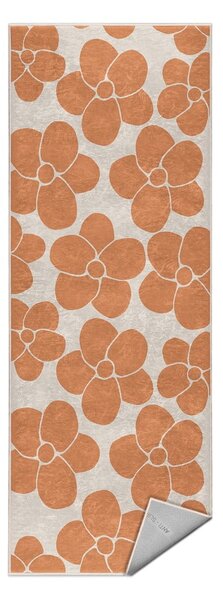 Covor tip traversă portocaliu lavabil 60x230 cm Orange Meadow – Mila Home