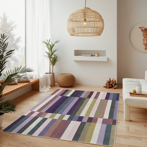 Covor mov lavabil 160x230 cm Purple Rain – Mila Home