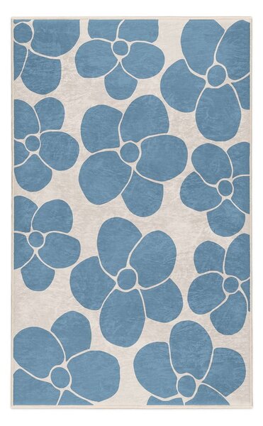 Covor albastru lavabil 80x150 cm Blue Meadow – Mila Home