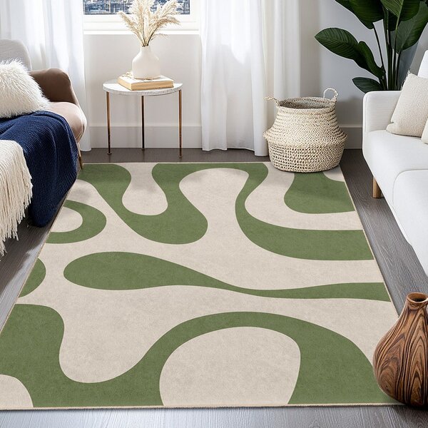 Covor tip traversă verde lavabil 80x200 cm Matcha Latte – Mila Home