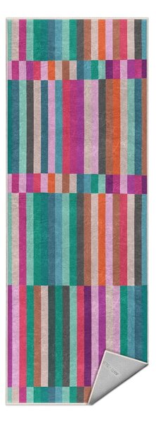 Covor tip traversă turcoaz lavabil 60x230 cm Acid Rain – Mila Home