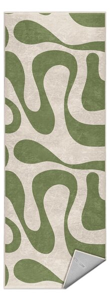 Covor tip traversă verde lavabil 80x200 cm Matcha Latte – Mila Home
