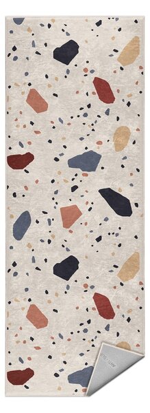 Covor tip traversă crem lavabil 80x200 cm Cracked Terrazzo – Mila Home