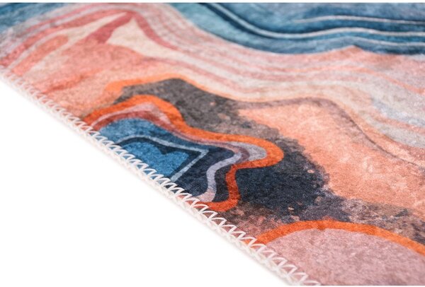 Covor albastru-roz lavabil 60x100 cm Colors of Joy – Vitaus