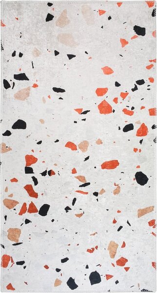 Covor portocaliu-fildeș lavabil 60x100 cm Italian Stone – Vitaus