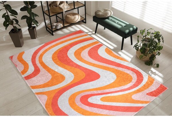 Covor portocaliu lavabil 80x150 cm Colors of Joy – Vitaus