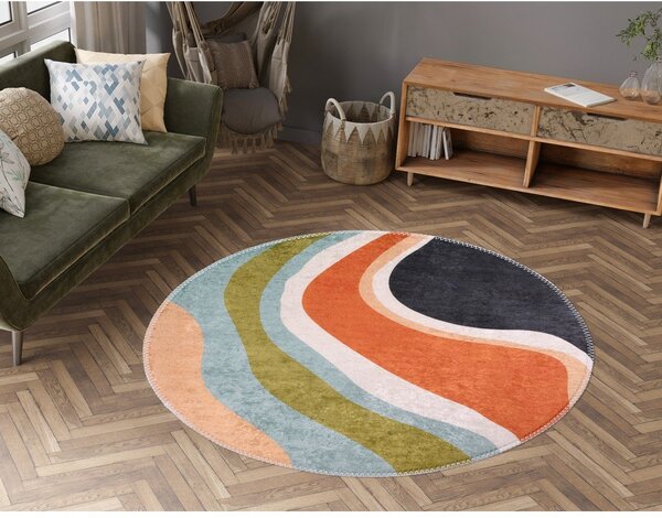 Covor lavabil rotund ø 120 cm Colors of Joy – Vitaus