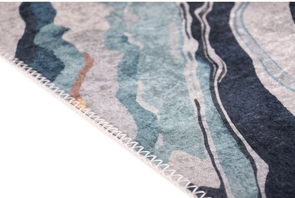 Covor galben-albastru lavabil 60x100 cm Colors of Joy – Vitaus