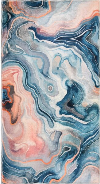 Covor albastru-roz lavabil 60x100 cm Colors of Joy – Vitaus